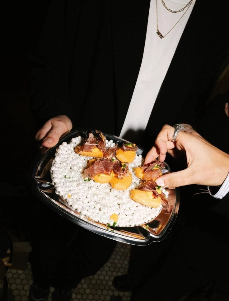 Elegant canapé platter for a corporate event catering Dublin