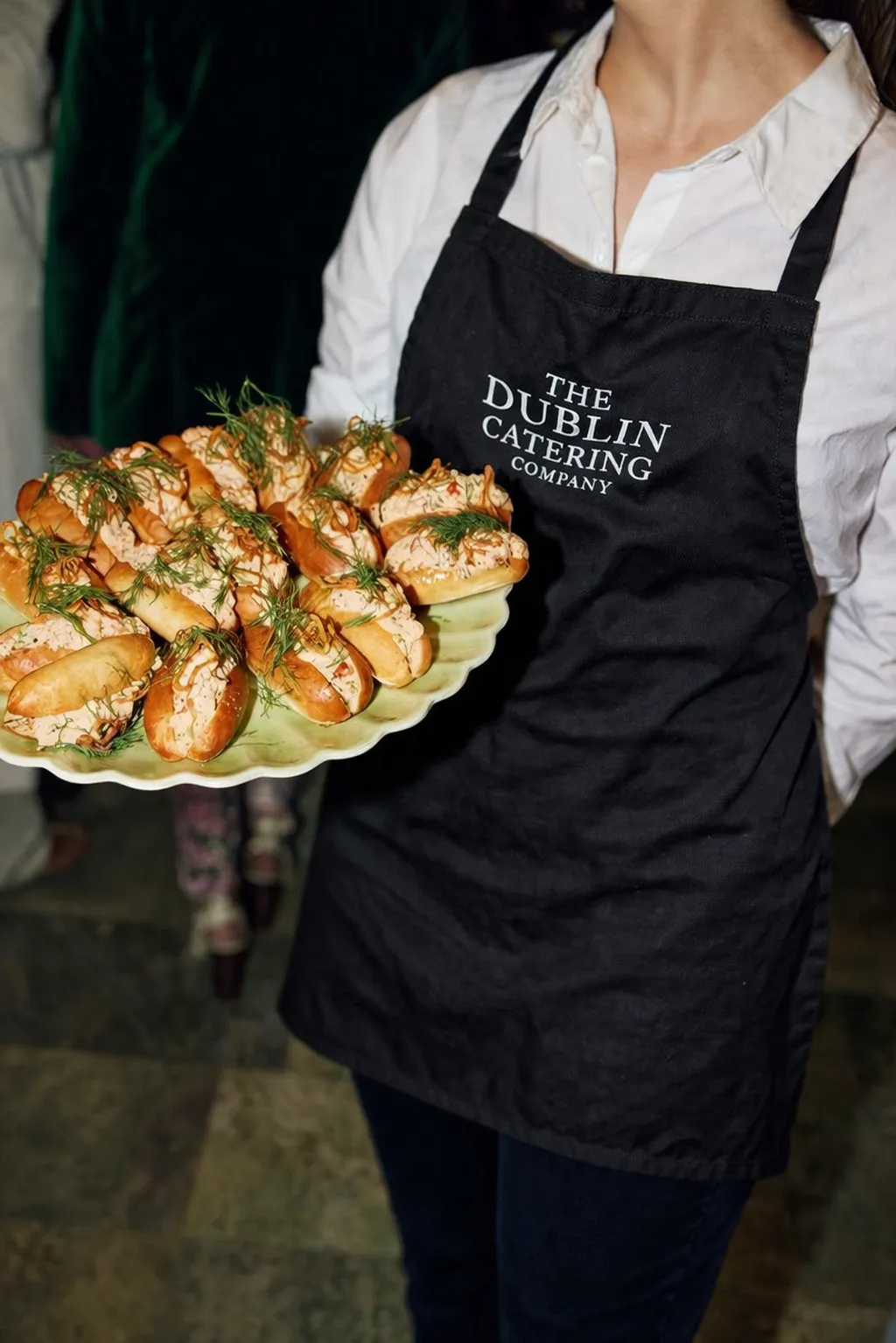 Freshly presented dishes from a Dublin catering event