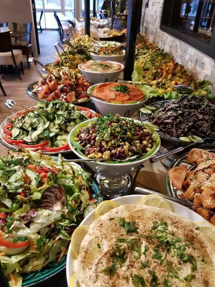 Breakfast and morning meeting catering Dublin, fresh spread of pastries and food
