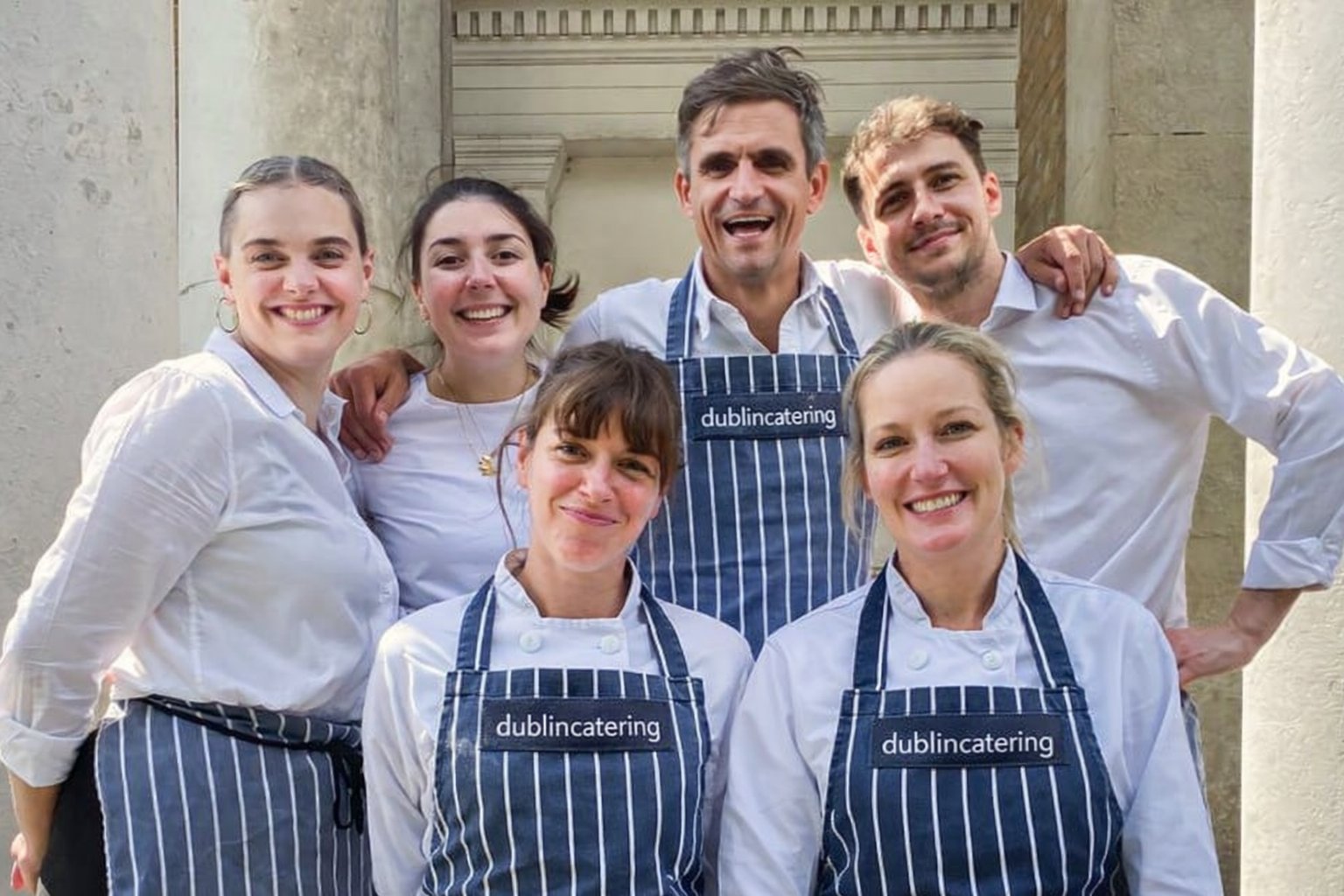 The Dublin Catering Company team ready for corporate catering Dublin service